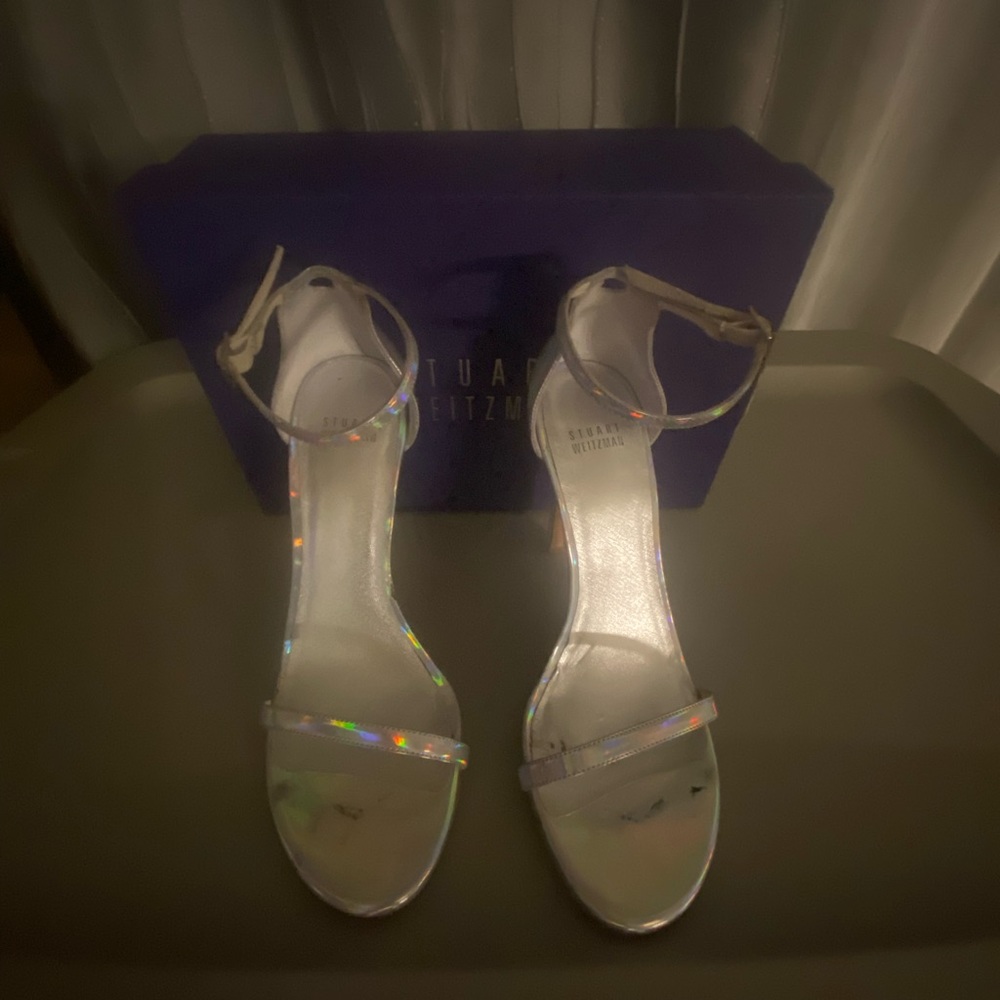 Stuart Weitzman nudist silver
